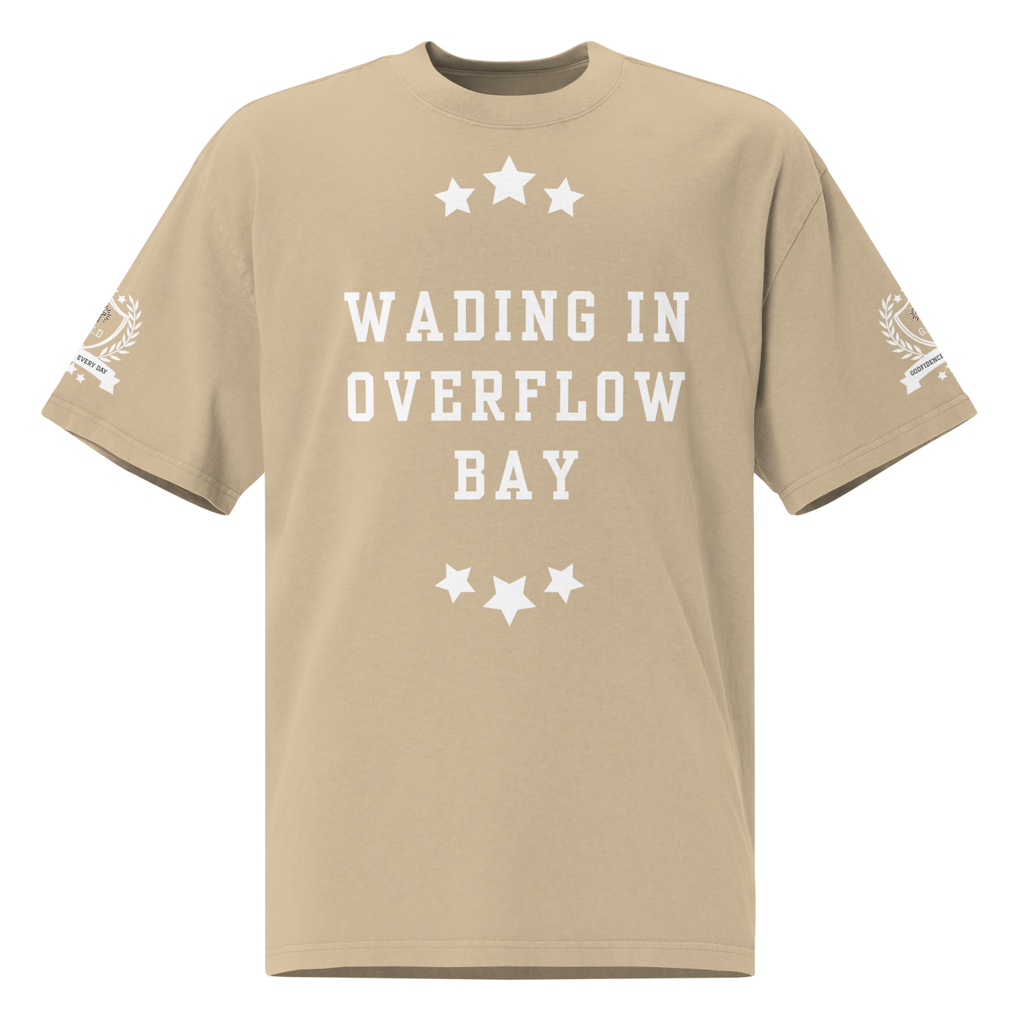 NEW!!! GodfidenceOverflow Bay Oversized faded t-shirt