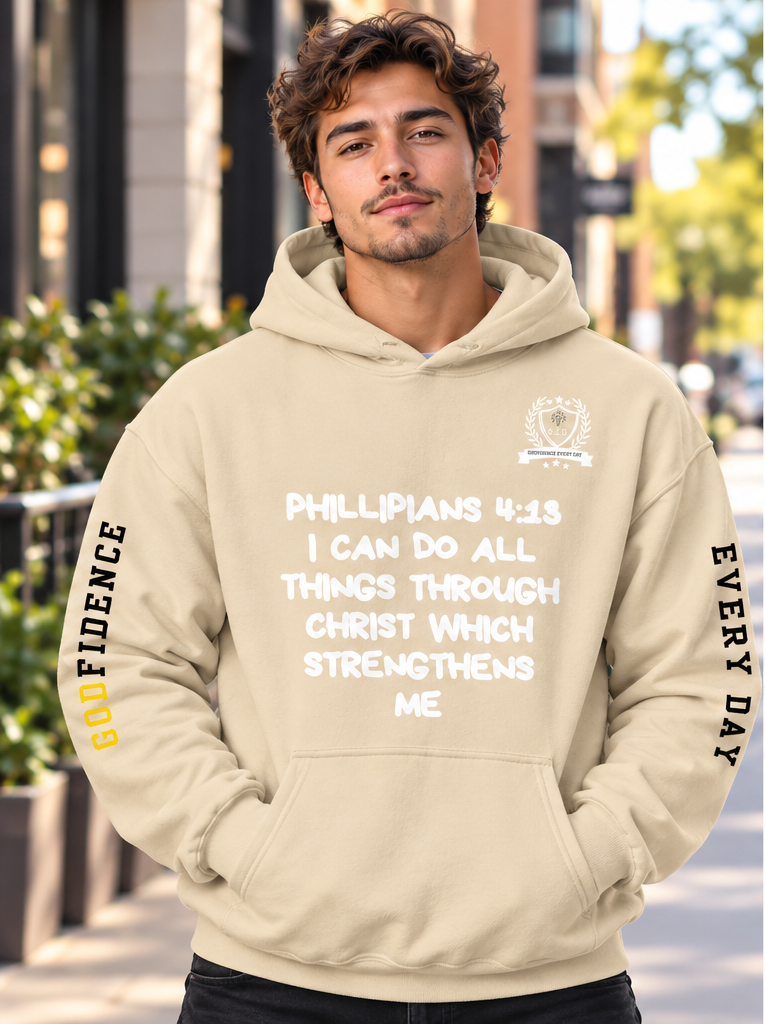 Godfidence Phill413 Hoodie (white lettering)