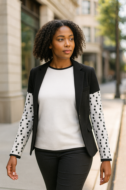 Godfidence & Star Sleeve Knitted sweater - Godfidence Every Day G.E.D. Brand