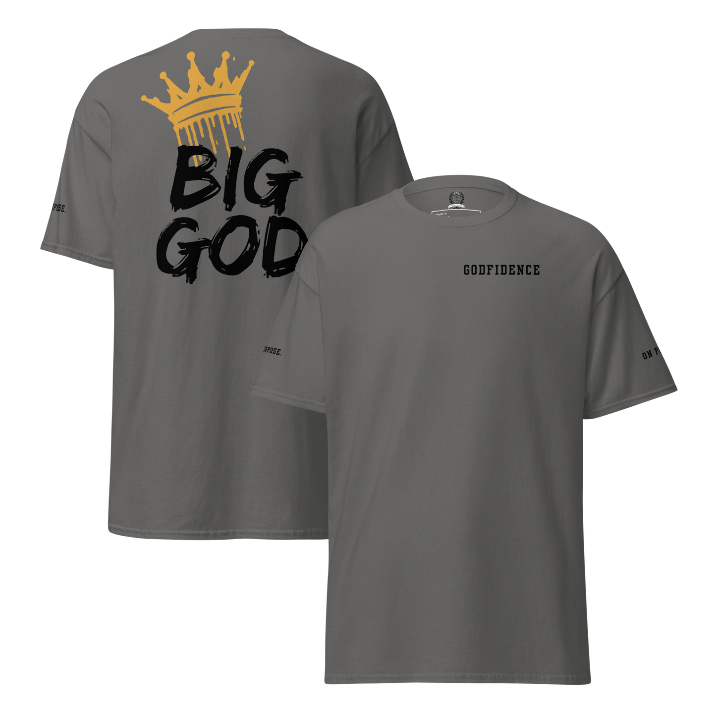 NEW!!! Godfidence Big God Classic tee (Black lettering)