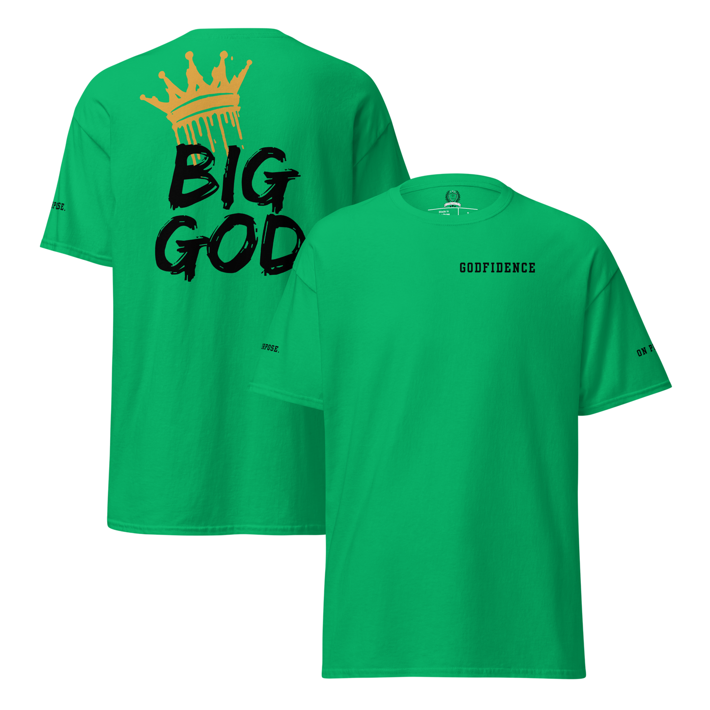 NEW!!! Godfidence Big God Classic tee (Black lettering)
