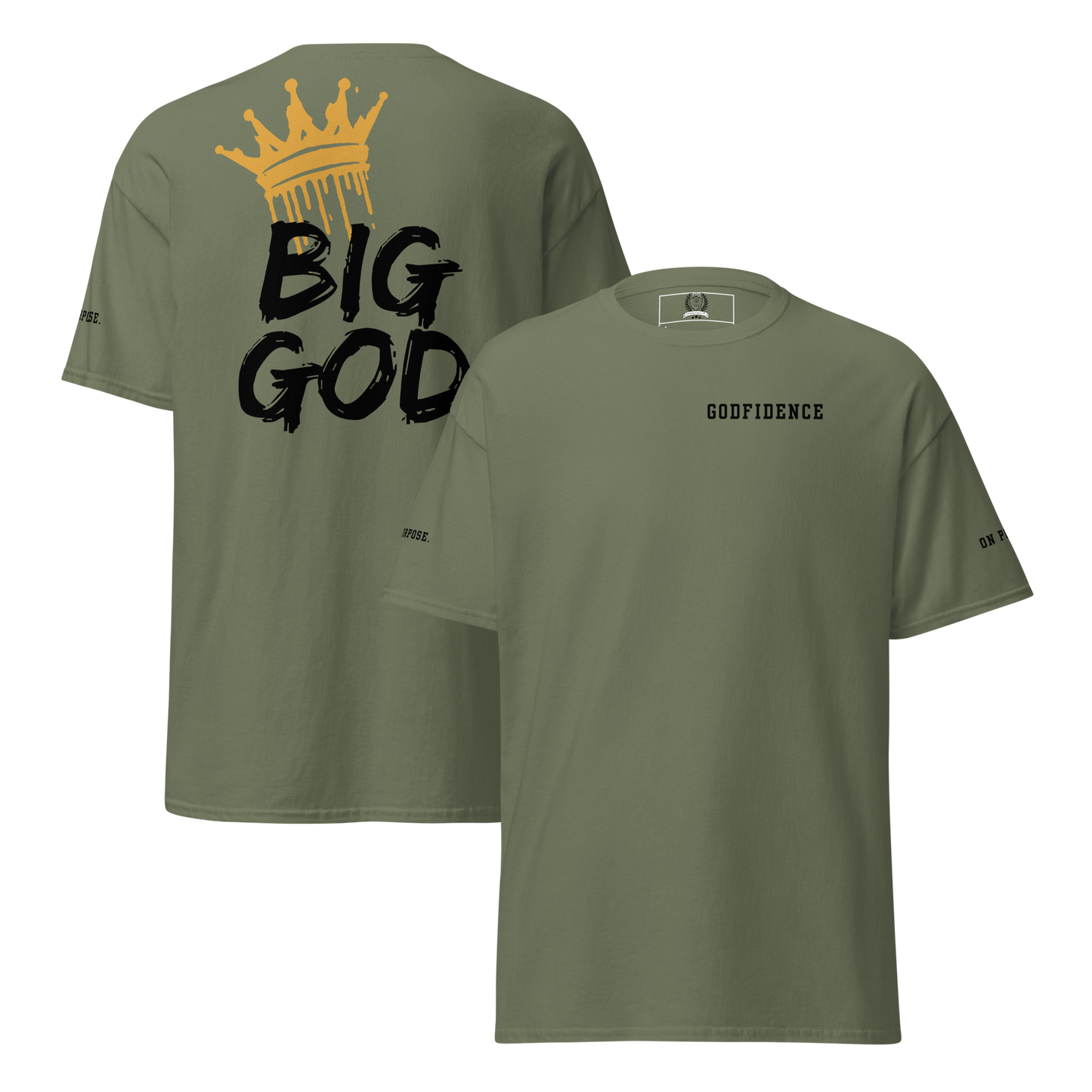 NEW!!! Godfidence Big God Classic tee (Black lettering)