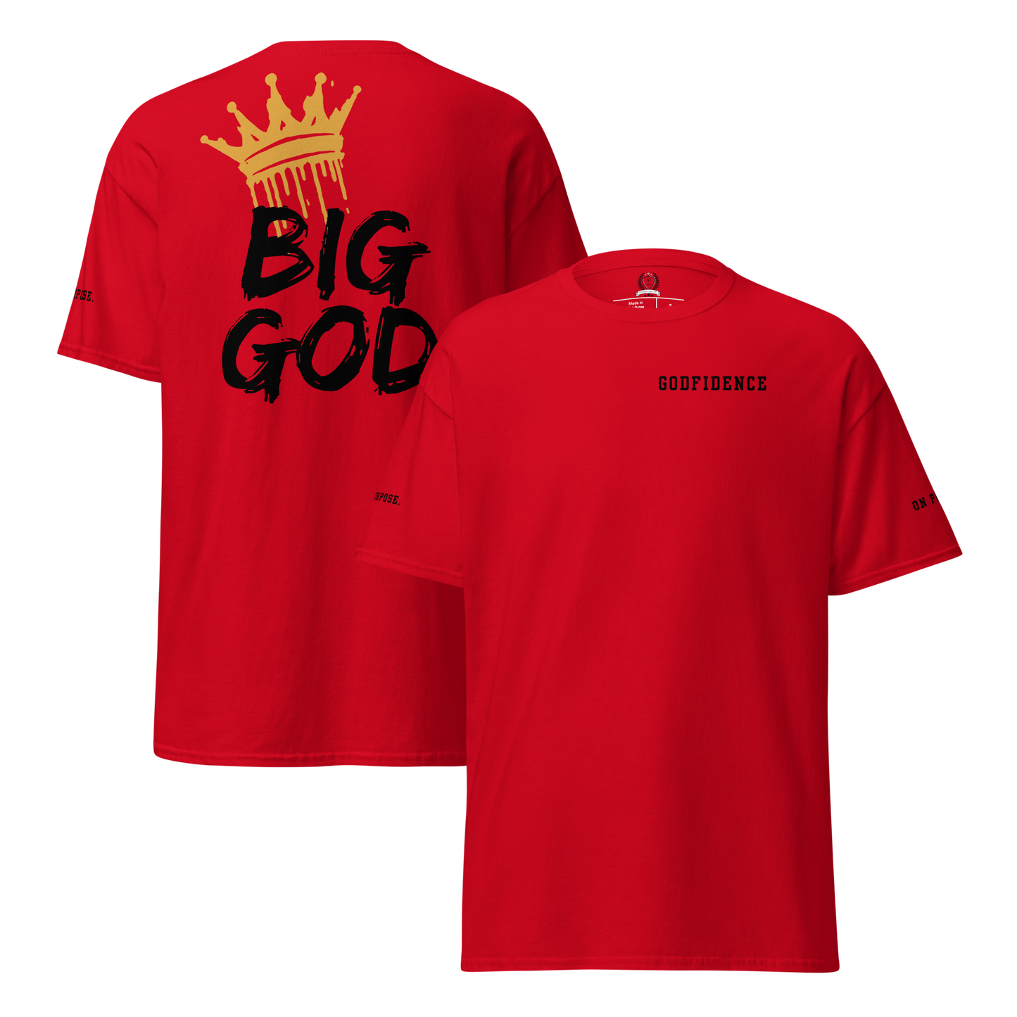 NEW!!! Godfidence Big God Classic tee (Black lettering)