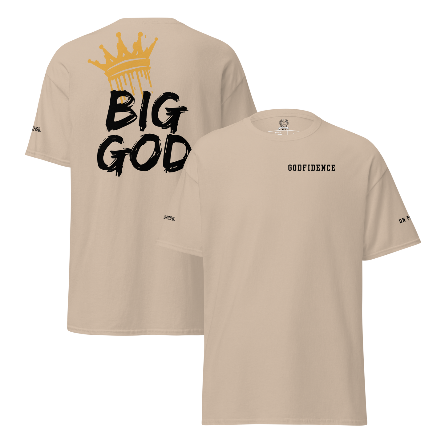 NEW!!! Godfidence Big God Classic tee (Black lettering)
