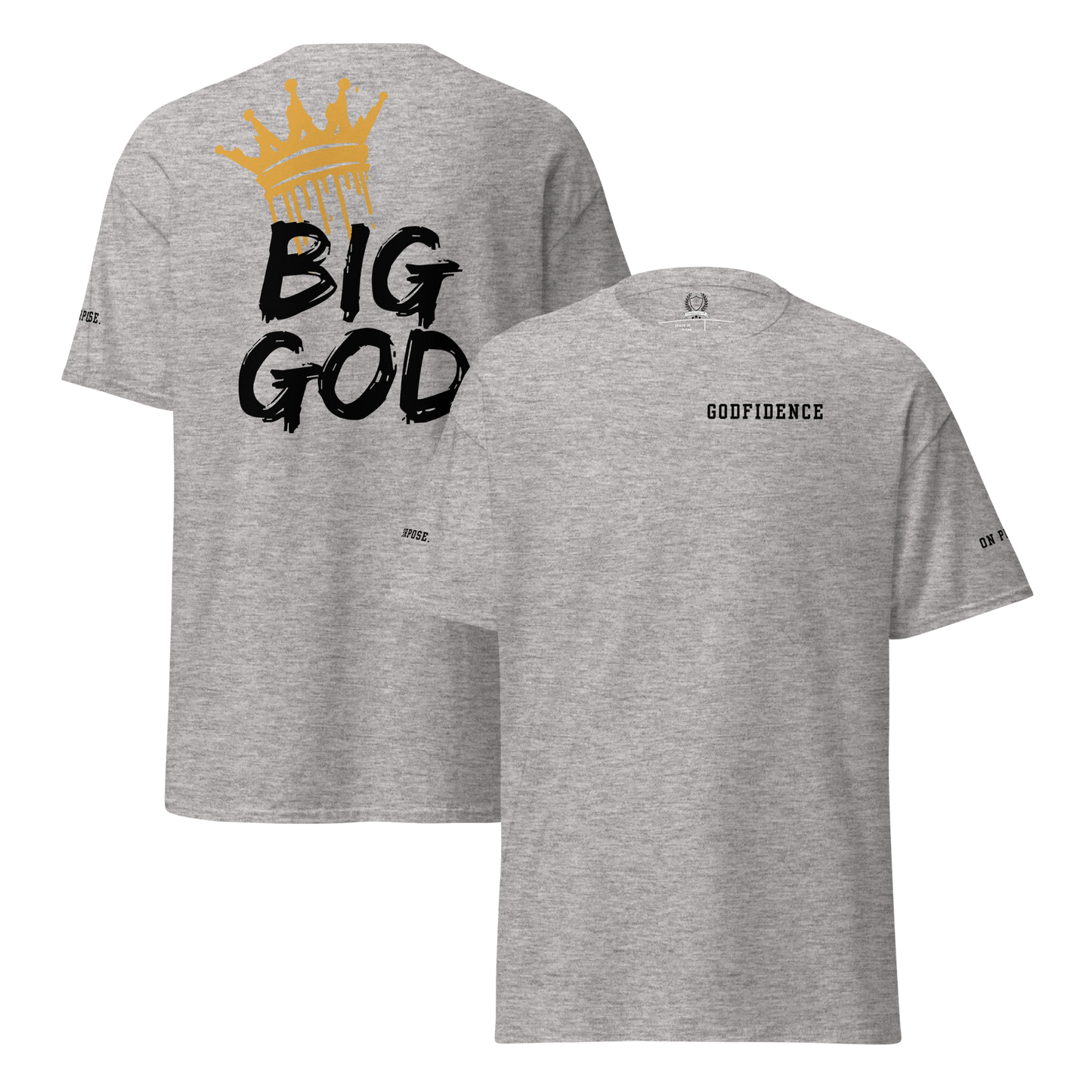 NEW!!! Godfidence Big God Classic tee (Black lettering)