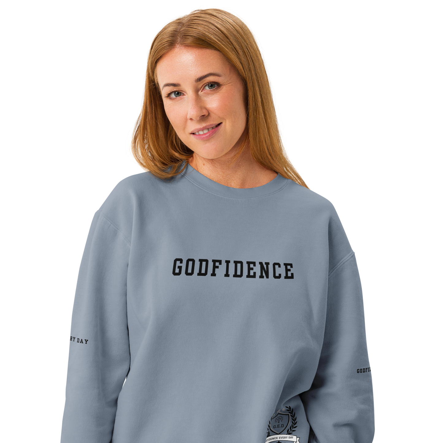 NEW!!! Godfidence For Purpose On Purpose Comfort Colors Sweatshirt