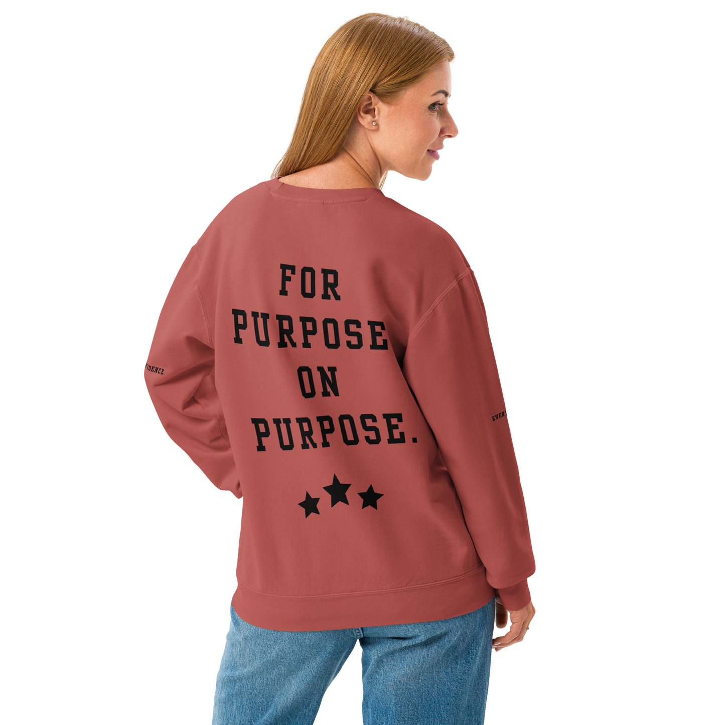 NEW!!! Godfidence For Purpose On Purpose Comfort Colors Sweatshirt