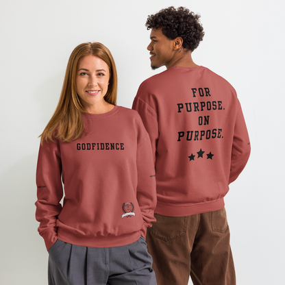 NEW!!! Godfidence For Purpose On Purpose Comfort Colors Sweatshirt
