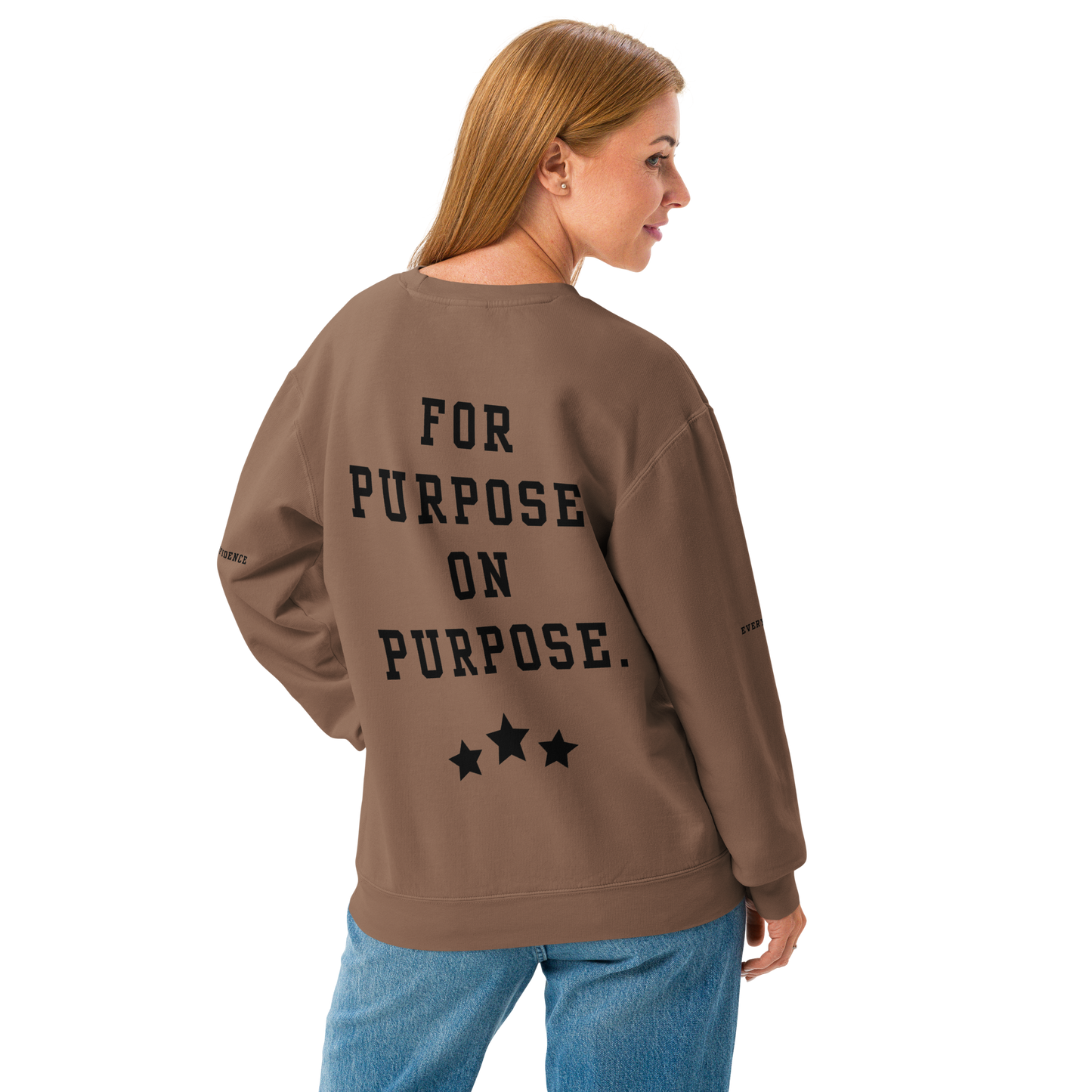 NEW!!! Godfidence For Purpose On Purpose Comfort Colors Sweatshirt