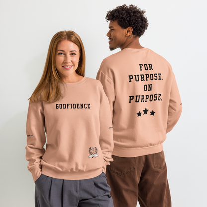 NEW!!! Godfidence For Purpose On Purpose Comfort Colors Sweatshirt