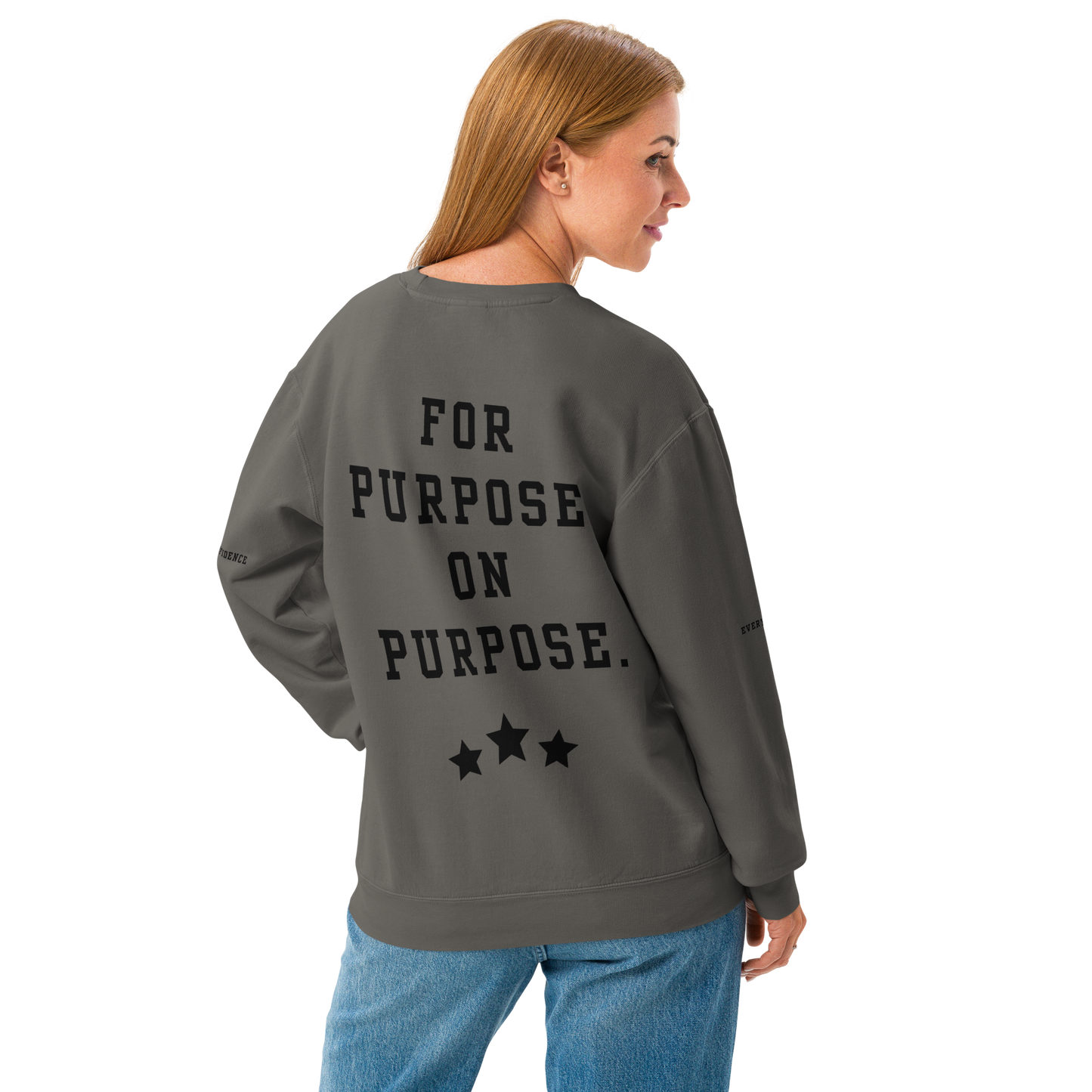 NEW!!! Godfidence For Purpose On Purpose Comfort Colors Sweatshirt