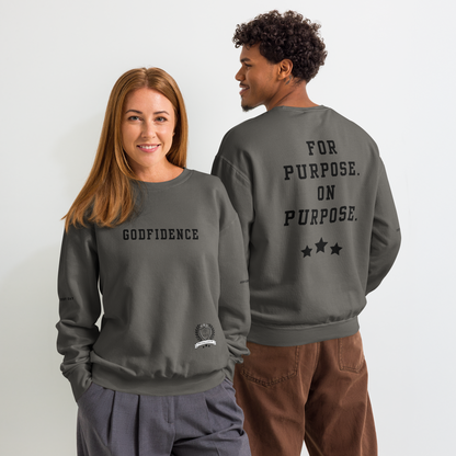 NEW!!! Godfidence For Purpose On Purpose Comfort Colors Sweatshirt