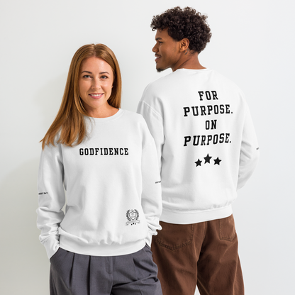 NEW!!! Godfidence For Purpose On Purpose Comfort Colors Sweatshirt