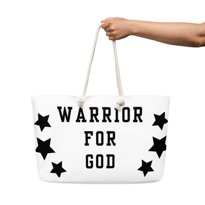 NEW!!! Warrior For God Oversized weekender bag