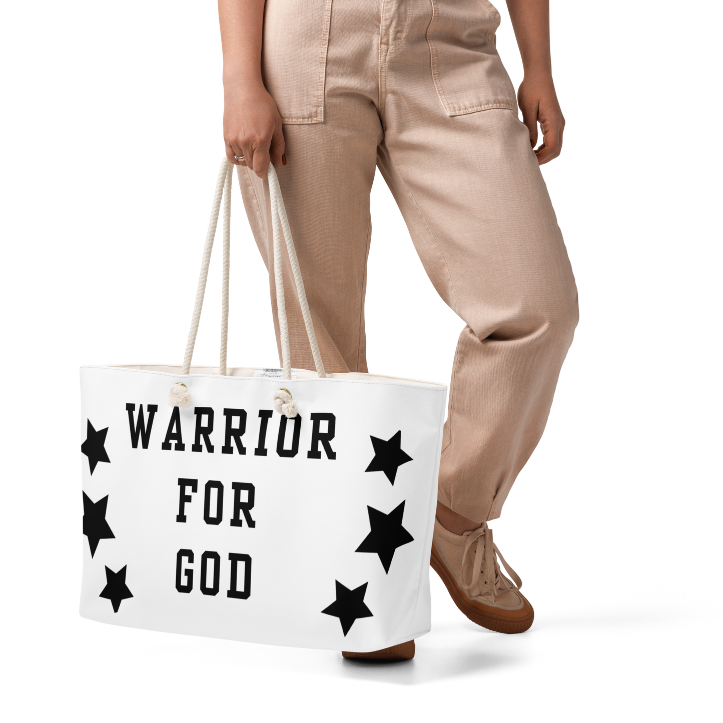NEW!!! Warrior For God Oversized weekender bag