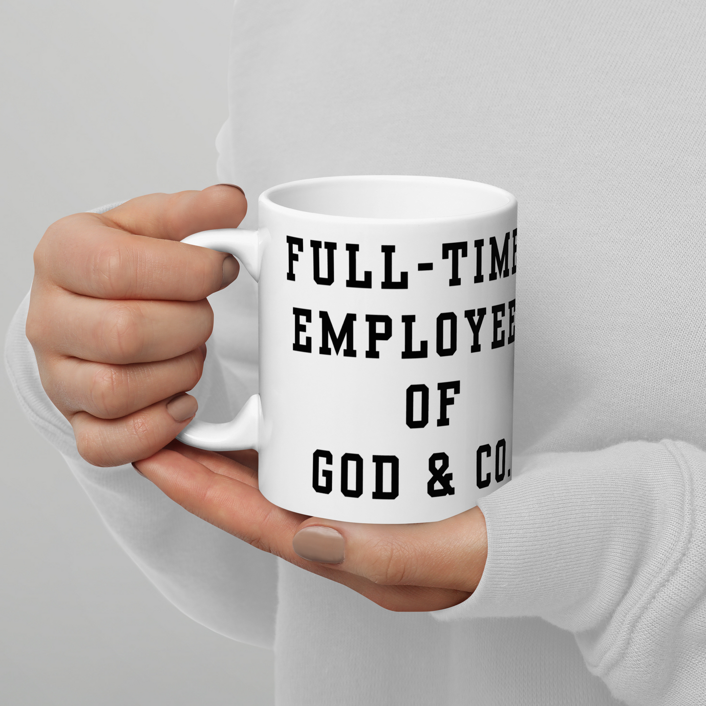 NEW!!! Full Time G.E.D White glossy mug - Godfidence Every Day G.E.D. Brand