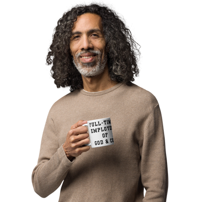 NEW!!! Full Time G.E.D White glossy mug - Godfidence Every Day G.E.D. Brand