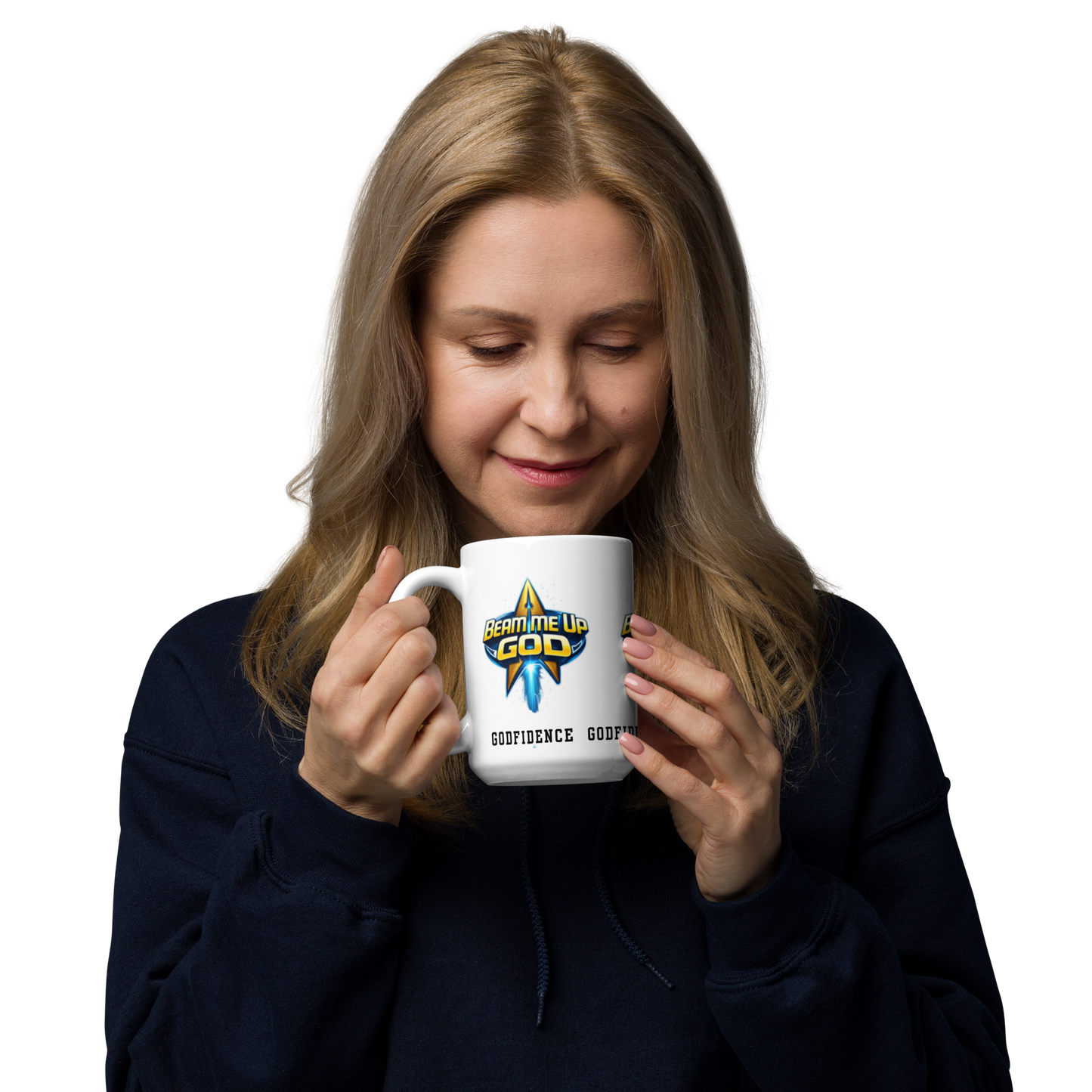 NEW!!! Godfidence Beam Me Up Gog mug - Godfidence Every Day G.E.D. Brand