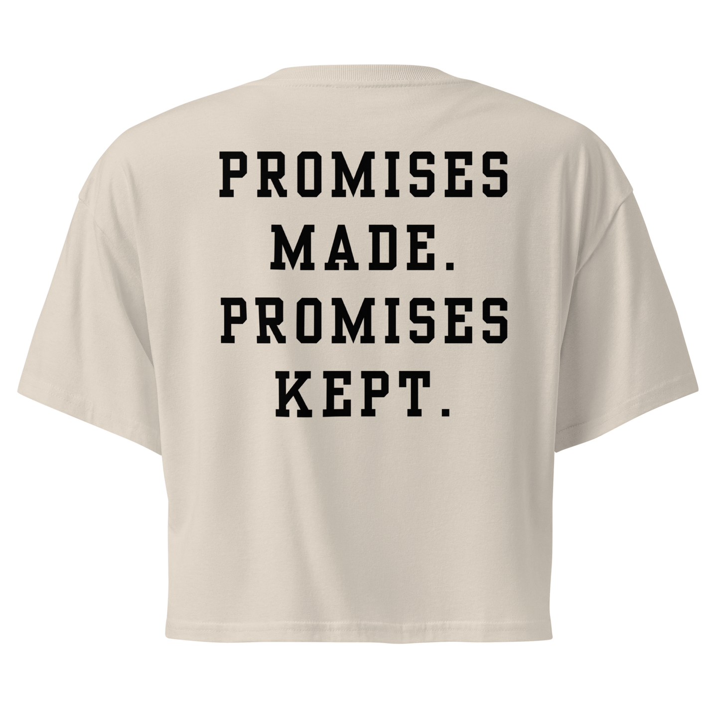 Godfidence Promises Crop Top - Godfidence Every Day G.E.D. Brand