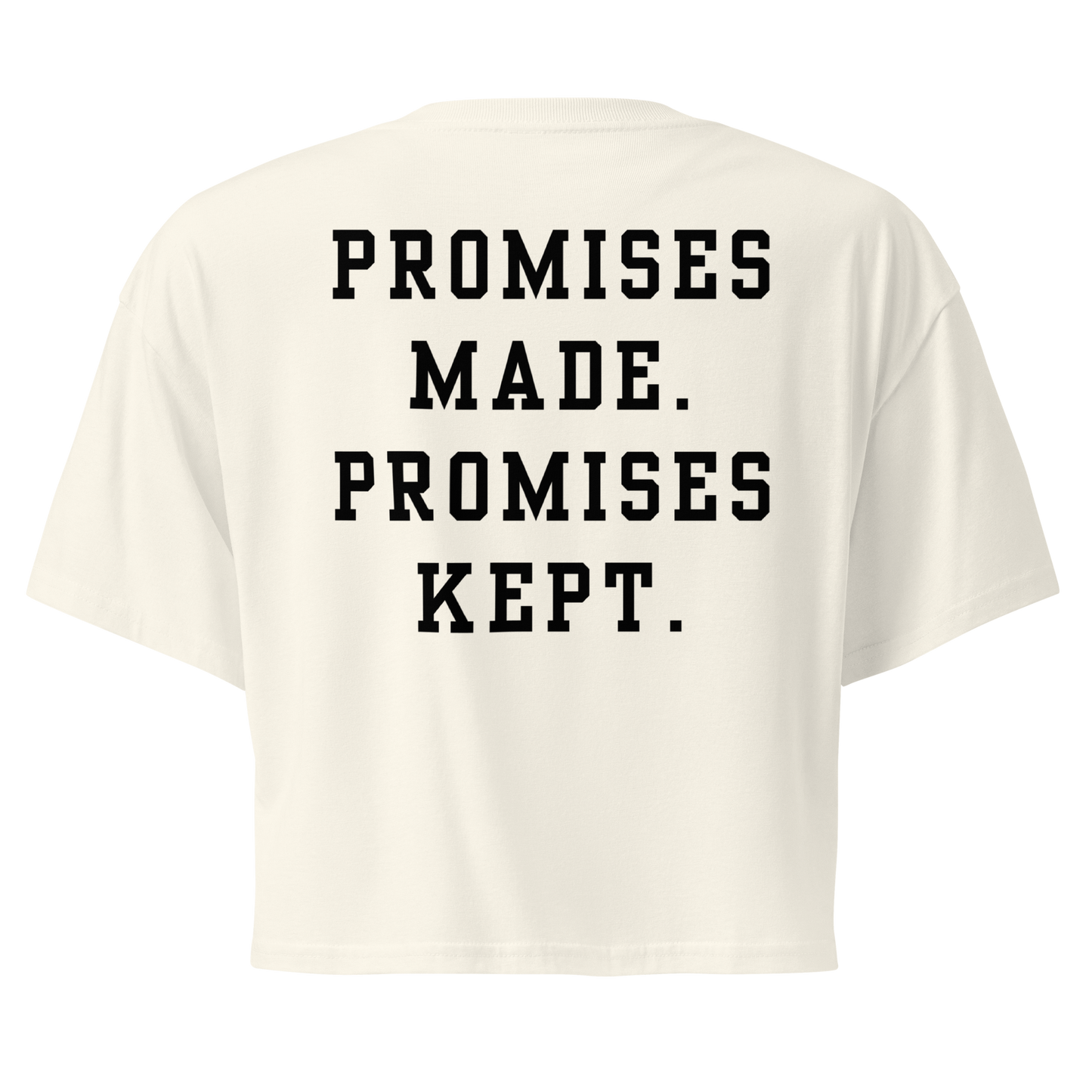 Godfidence Promises Crop Top - Godfidence Every Day G.E.D. Brand