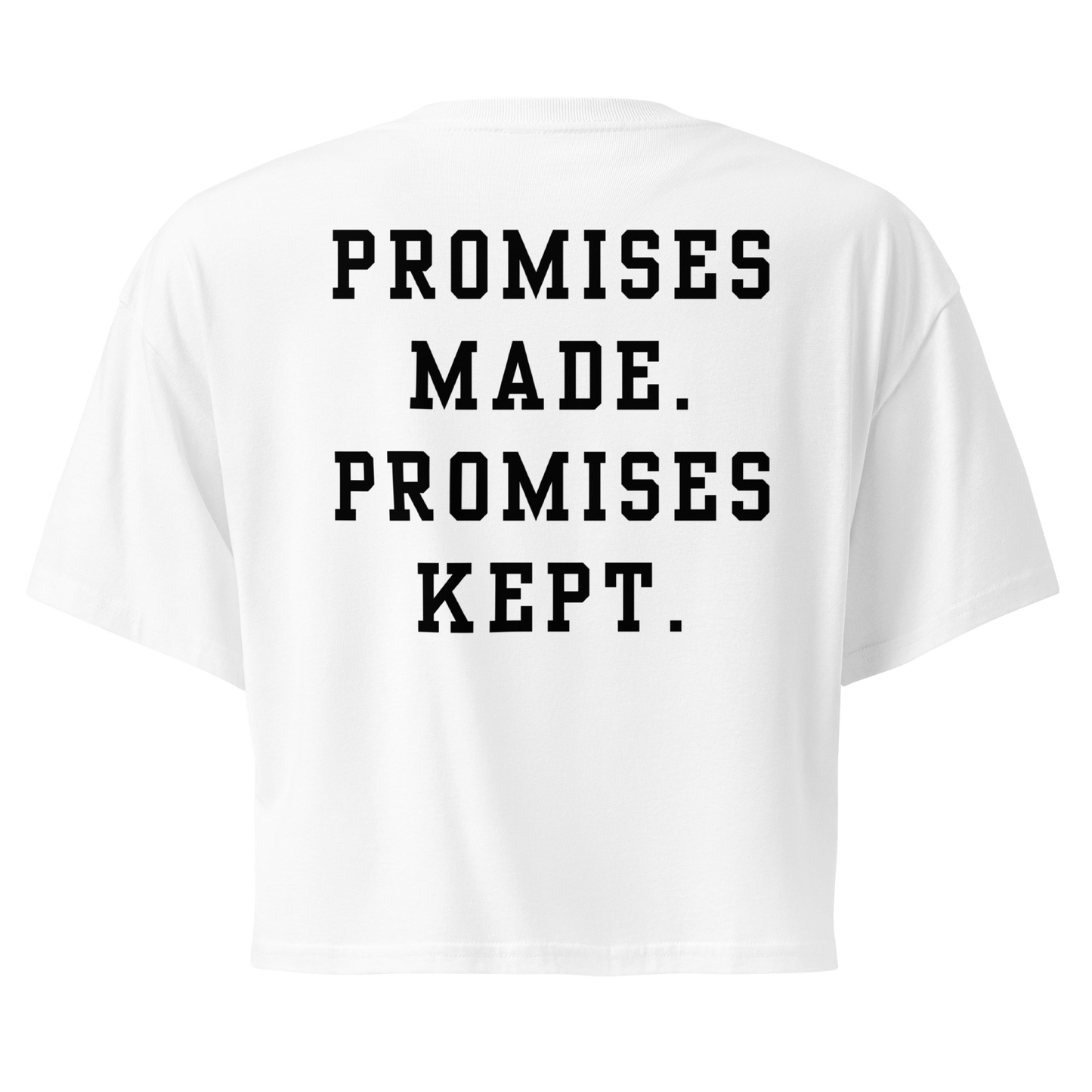Godfidence Promises Crop Top - Godfidence Every Day G.E.D. Brand