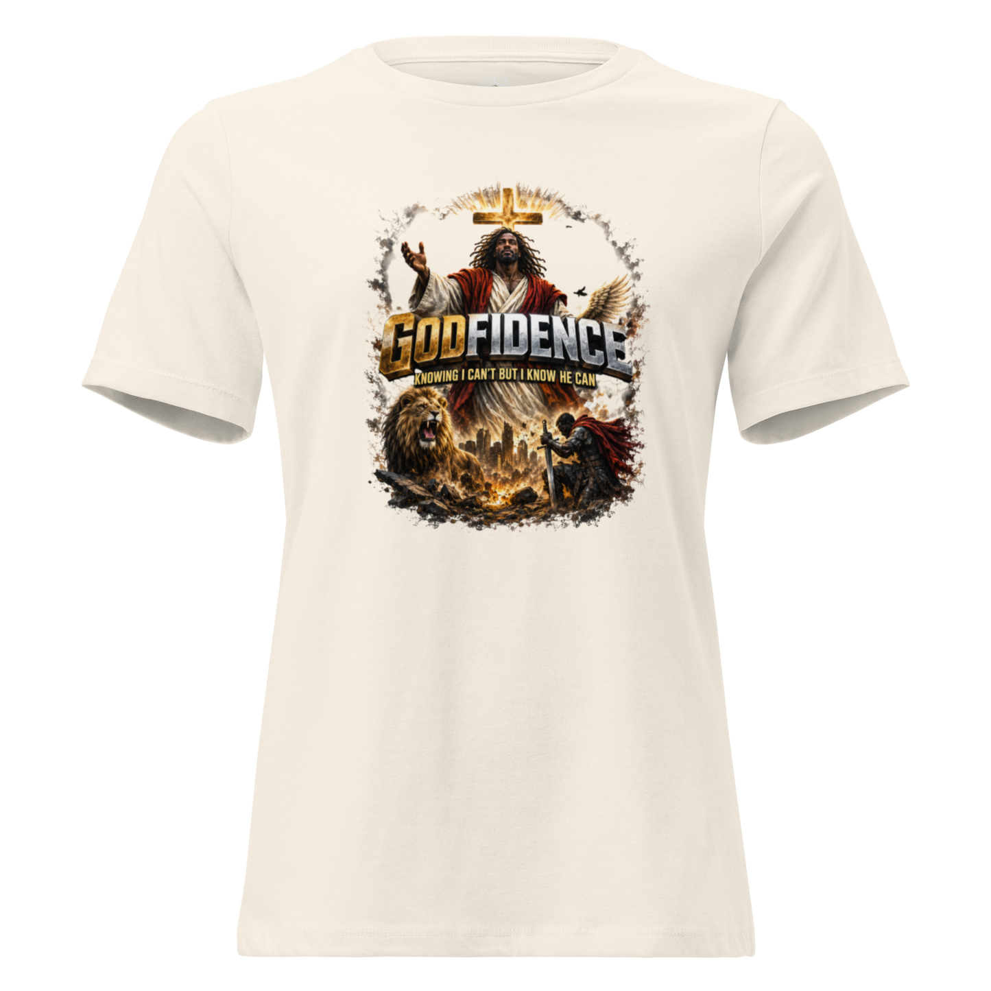 NEW!! Godfidence Womens War Front Tee