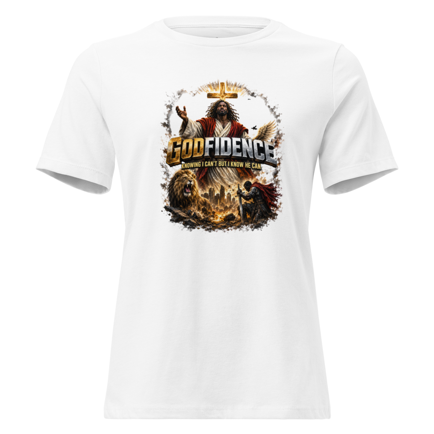 NEW!! Godfidence Womens War Front Tee